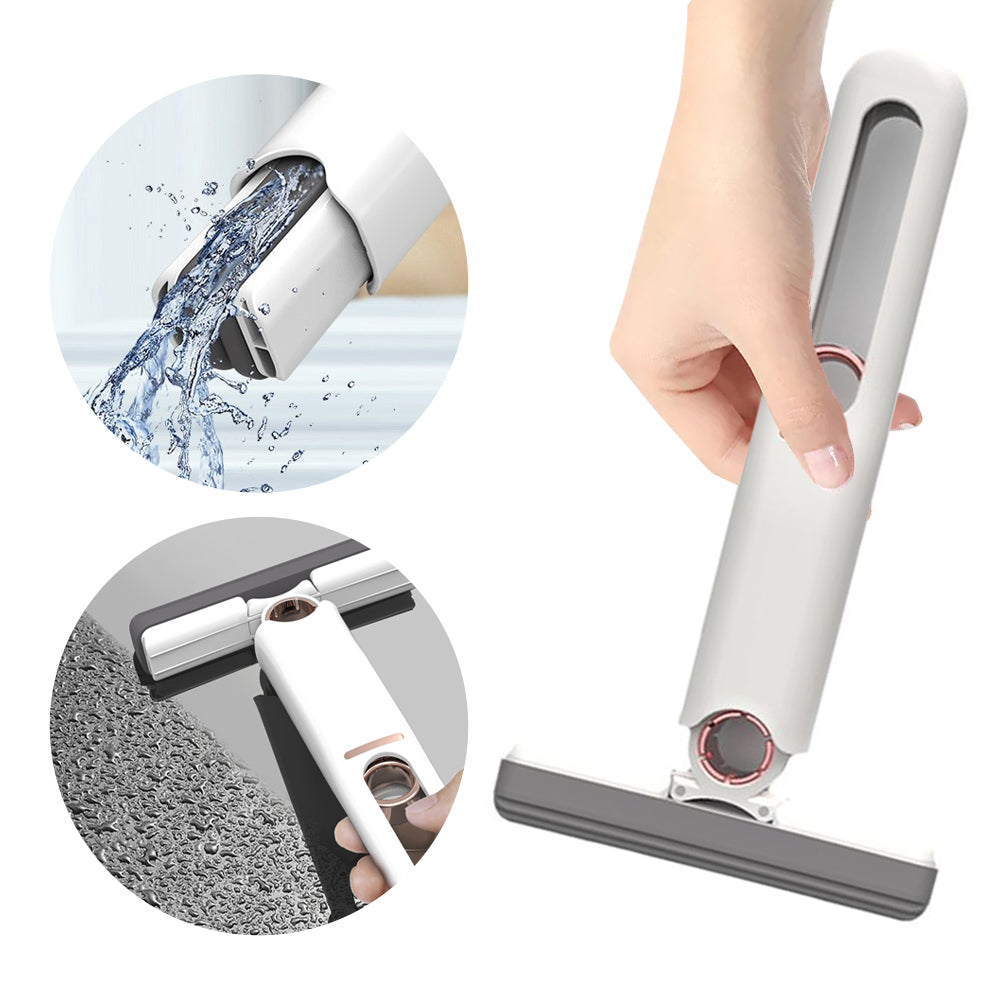 Mini Portable Mop – Easy Squeeze Cleaning Tool for Home & Car