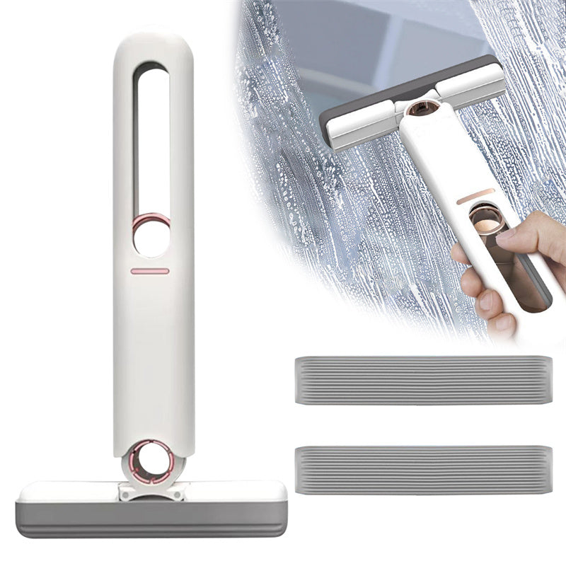 Mini Portable Mop – Easy Squeeze Cleaning Tool for Home & Car
