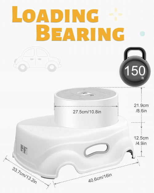 Kids step Stool - Safe Non - Slip Bathroom Helper For Kids