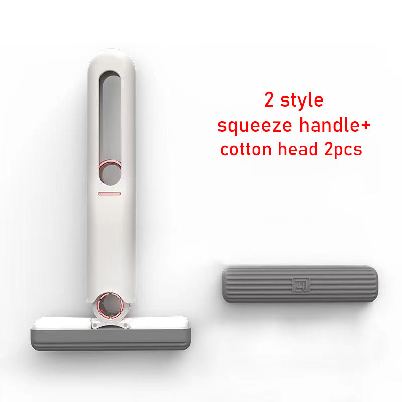 Mini Portable Mop – Easy Squeeze Cleaning Tool for Home & Car